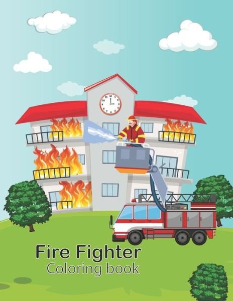 Cover for Omp Aziz Publishing · Firefighter Coloring Book (Pocketbok) (2021)
