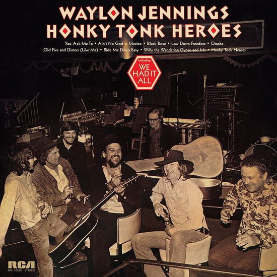 Cover for Waylon Jennings · Honky Tonk Heroes (180g-rust Coloured Vinyl) (LP) (2024)