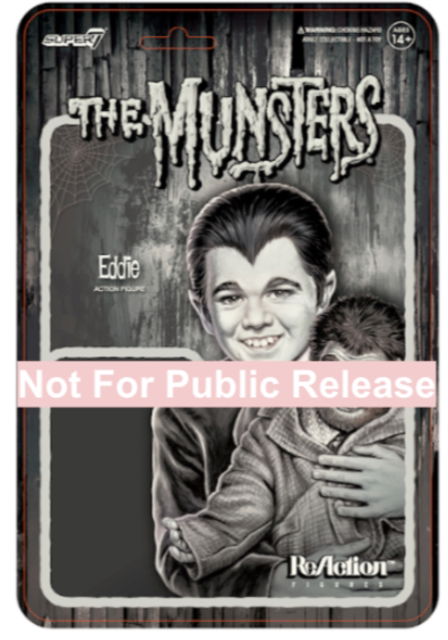 Munsters Reaction Figures Wave 3 - Eddie Munster (Grayscale) - Munsters - Fanituote - SUPER 7 - 0840049828612 - perjantai 7. heinäkuuta 2023