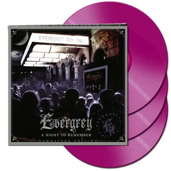 Cover for Evergrey · A Night to Remember (Clear Purple Vinyl) (LP) [Remasters edition] (2021)