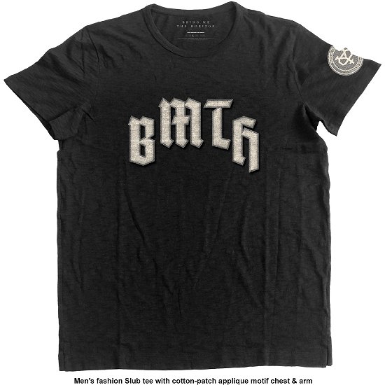 Bring Me The Horizon Unisex T-Shirt: Crooked Young (Applique) - Bring Me The Horizon - Merchandise - Bravado - 5055979980612 - 