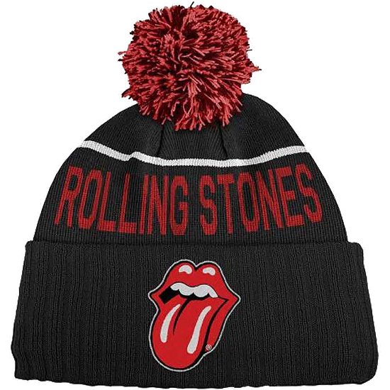 The Rolling Stones Unisex Bobble Beanie Hat: Classic Tongue - The Rolling Stones - Marchandise -  - 5056368624612 - 