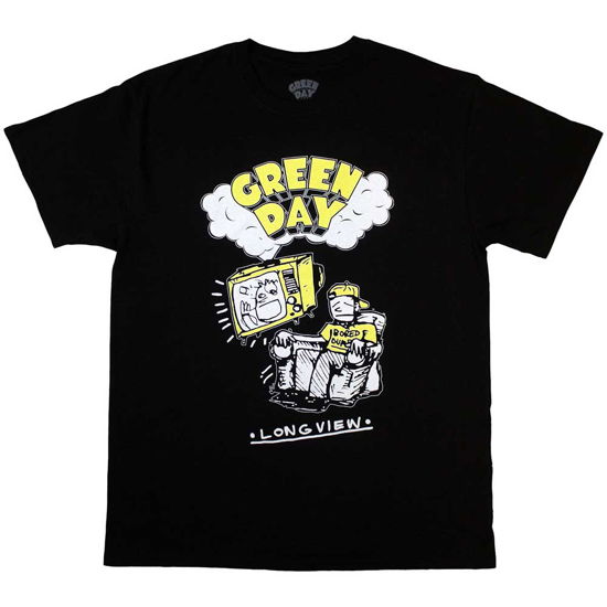 Green Day Unisex T-Shirt: Longview Doodle - Green Day - Merchandise -  - 5056737204612 - 