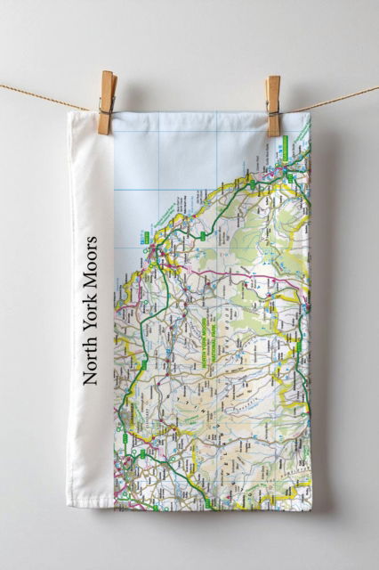 Cover for OS Map Tea-towel - North York Moors National Park (MERCH) (2025)