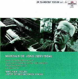 In Flanders Fields 61: Chamber Music - Marinus De Jong - Music - PHAEDRA MUSIC - 5412327920612 - May 3, 2019