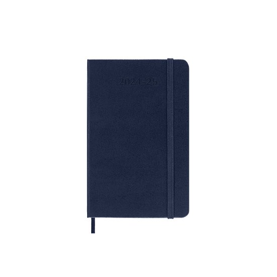 Cover for Moleskine · Moleskine 2025 18-Month Weekly Pocket Hardcover Notebook: Sapphire Blue (Paperback Book) (2024)