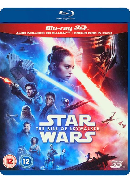 Cover for Star Wars The Rise of Skywalker 3D · Star Wars - The Rise Of Skywalker 3D+2D (Blu-ray) (2020)