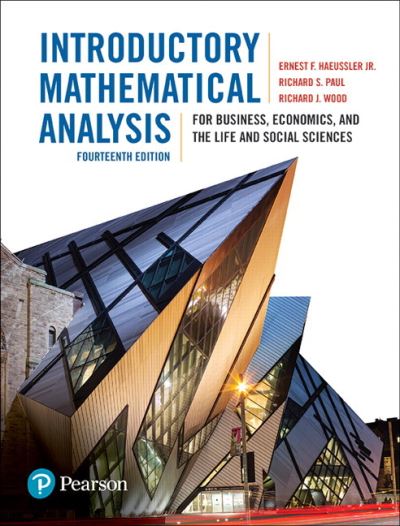 Cover for Ernest Haeussler · Introductory Mathematical Analysis for Business, Economics, and the Life and Social Sciences + MyLab Math with Pearson eText (Package) (Book) (2018)