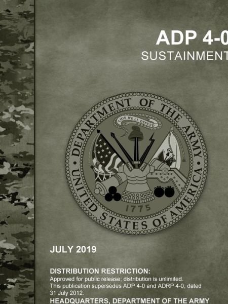 Cover for Headquarters Department of the Army · Sustainment (Paperback Book) (2019)