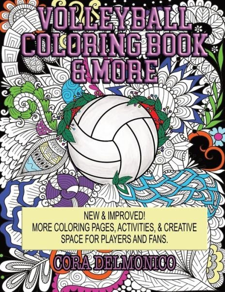 Cover for Cora Delmonico · Volleyball Coloring Book &amp; More (Paperback Bog) (2019)