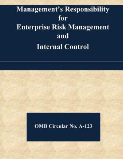 Cover for Office of Management and Budget · Management's Responsibility for Enterprise Risk Management and Internal Control (Pocketbok) (2016)