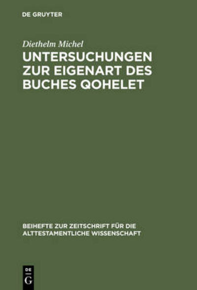 Cover for Michel · Untersuchungen zur Eigenart des (Book) (1989)