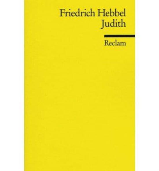 Cover for Hebbel · Judith (Book)