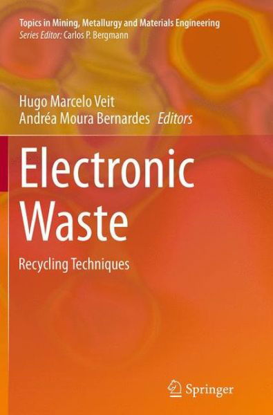 Electronic Waste: Recycling Techniques - Topics in Mining, Metallurgy and Materials Engineering (Pocketbok) [Softcover reprint of the original 1st ed. 2015 edition] (2016)