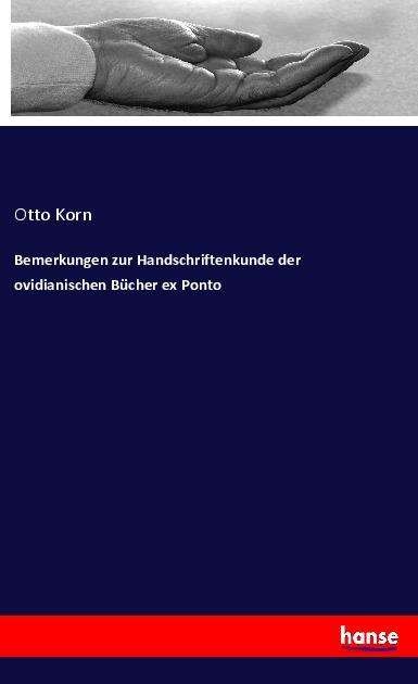 Cover for Korn · Bemerkungen zur Handschriftenkunde (Buch)