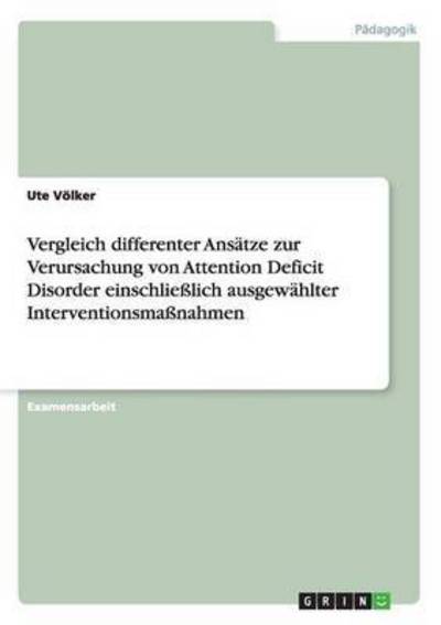 Cover for Völker · Vergleich differenter Ansätze zu (Book) [German edition] (2013)