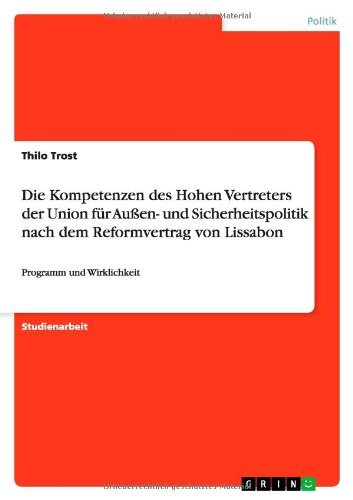 Cover for Trost · Die Kompetenzen des Hohen Vertret (Book) [German edition] (2010)