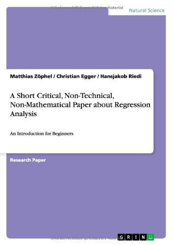Cover for Zöphel · A Short Critical, Non-Technical, (Book) (2011)