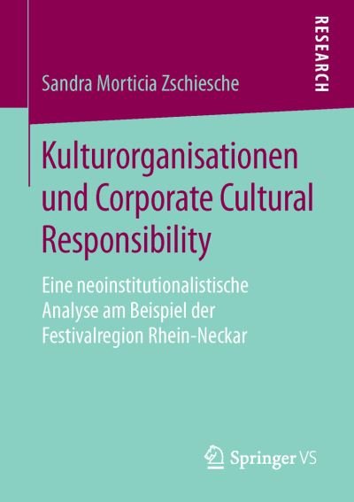 Cover for Zschiesche · Kulturorganisationen und Cor (Book) (2015)