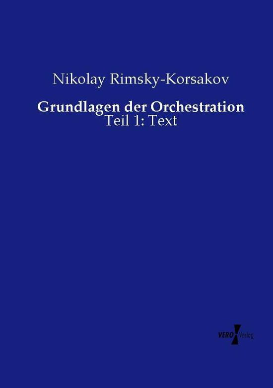 Cover for Nikolay Rimsky-korsakov · Grundlagen Der Orchestration (Paperback Book) (2019)