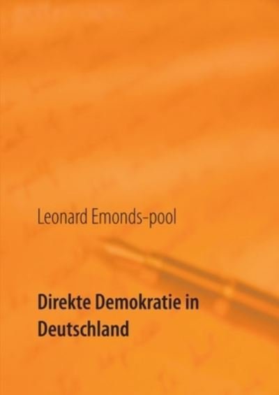 Cover for Emonds-pool · Direkte Demokratie in Deuts (Book) (2020)