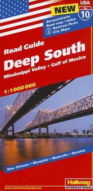 Cover for Hallwag · Deep South USA (Map) (2016)