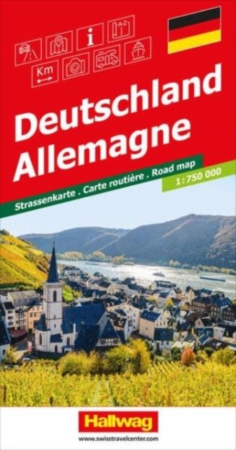 Germany - Road maps -  - Bücher - Hallwag,Bern - 9783828310612 - 