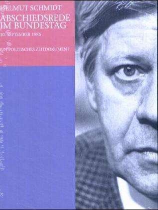 Cover for Helmut Schmidt · Abschiedsrede,2cd-a.6000-2 (CD)