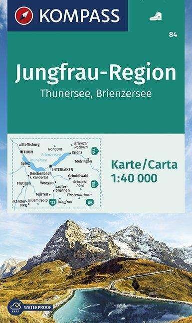 Cover for Mair-Dumont / Kompass · Kompass Wanderkarte: Jungfrau-Region, Thunersee, Brienzersee (Innbunden bok) (2021)