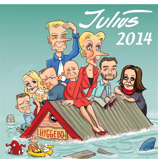 Cover for Jens Julius Hansen · Julius tegninger (Sewn Spine Book) [1º edição] (2014)