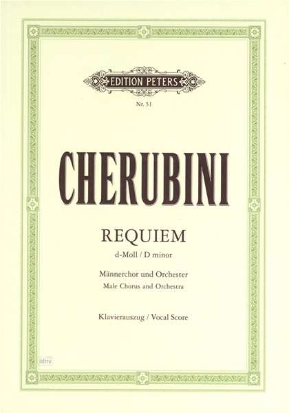 Cover for Cherubini · Requiem in D minor (Sheet music) (2001)