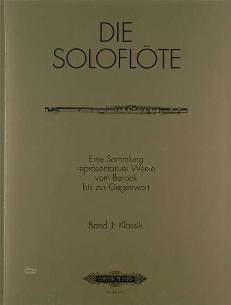 Cover for Verschiedene · Die Soloflöte, Band 2: Kla (Book) (2022)