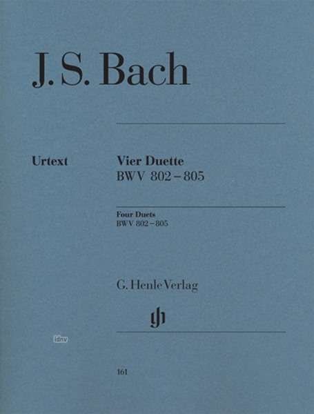 Cover for JS Bach · 4 Duette BWV 802-806,Kl.HN161 (Bog)