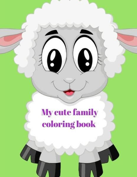 Cover for Maha Alkurdi · My cute family coloring book (Paperback Book) (2020)