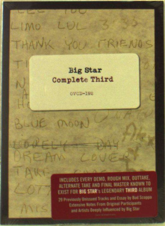 Complete Third - Big Star - Muziek - Omnivore Recordings - 0816651014613 - 14 oktober 2016