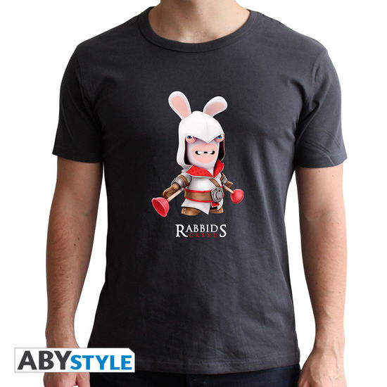 Cover for Abystyle · Raving Rabbids - Tshirt Spoof Creed Man Ss Dark Gr (N/A)