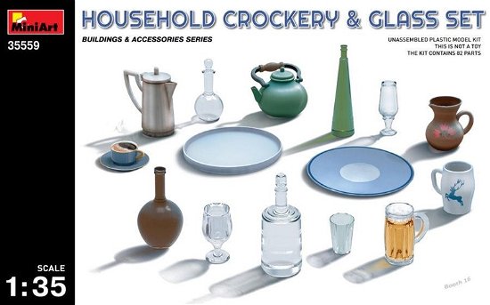 Cover for MiniArt · Household Crockery &amp; Glass Set (1:35) (Legetøj)