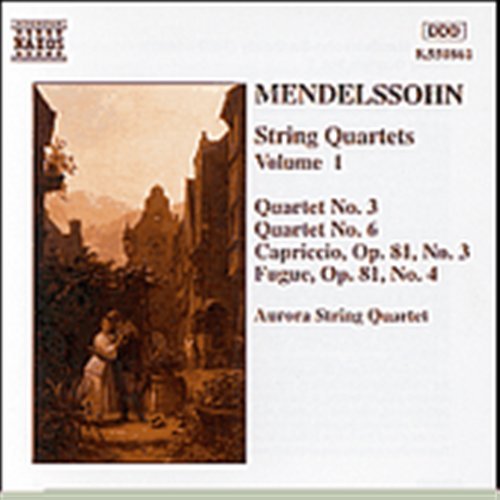 MENDELSSOHN: String Quartets 1 - Aurora Quartett - Musiikki - Naxos - 4891030508613 - tiistai 12. huhtikuuta 1994