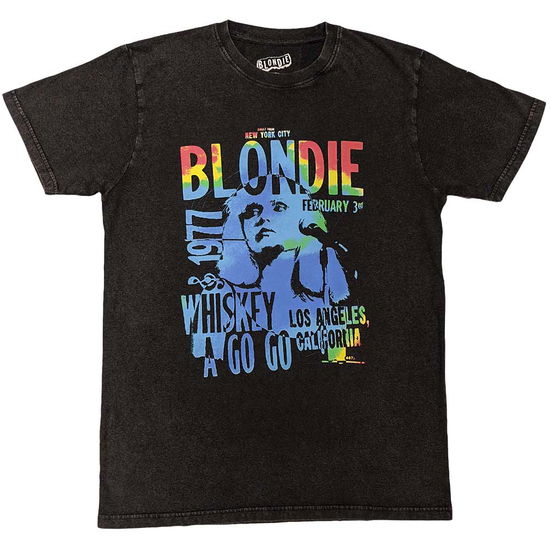 Blondie Unisex T-Shirt: Whiskey A Go Go - Blondie - Merchandise -  - 5056737223613 - December 20, 2023