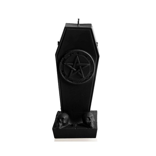 Coffin with Pentagram - Black Matt (Candle) - Candles - Merchandise - PHD - 5902815462613 - May 28, 2018
