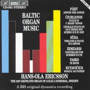 Cover for Baltic Organ Music / Various (CD) (1994)