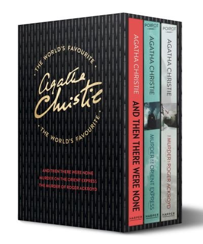 Cover for Agatha Christie · The World's Favourite: And Then There Were None, Murder on the Orient Express, the Murder of Roger Ackroyd (Bok) [Boxed Set edition] (2015)