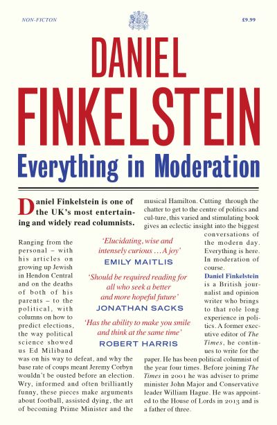 Cover for Daniel Finkelstein · Everything in Moderation (Paperback Book) (2021)