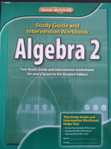 Cover for Mcgraw-hill Education · Algebra 2, Study Guide &amp; Intervention Workbook (Pocketbok) (2008)