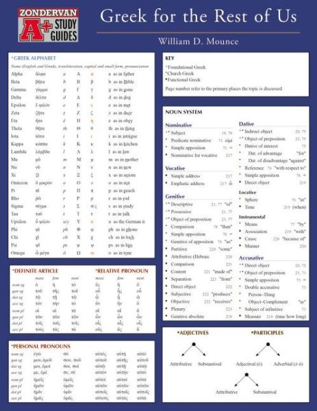 Cover for William D. Mounce · Greek for the Rest of Us Laminated Sheet (ACCESSORY) (2013)