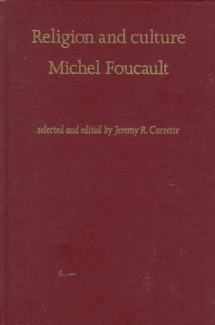 Cover for Foucault · Religion &amp; Culture (Hardcover bog) (1999)