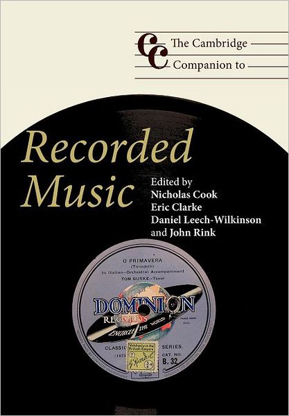 Cover for Nicholas Cook · The Cambridge Companion to Recorded Music - Cambridge Companions to Music (Paperback Book) (2009)