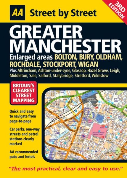 Cover for AA Publishing · AA Street by Street Greater Manchester: Enlarged Areas (Pocketbok) [Second edition] (2007)