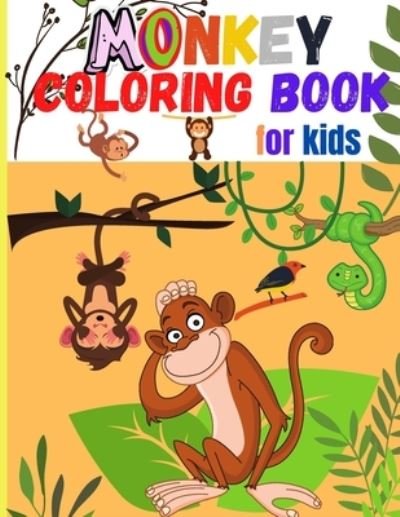 Cover for Smudge Jessa · Monkey Coloring Book for Kids (Paperback Bog) (2021)