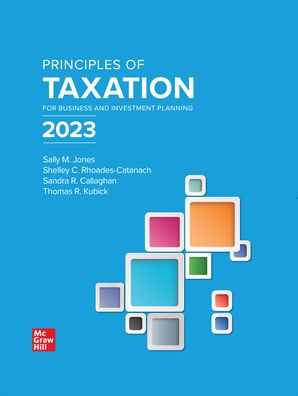 Cover for Sally Jones · Loose Leaf for Principles of Taxation for Business and Investment Planning 2023 Edition (Loose-leaf) (2022)